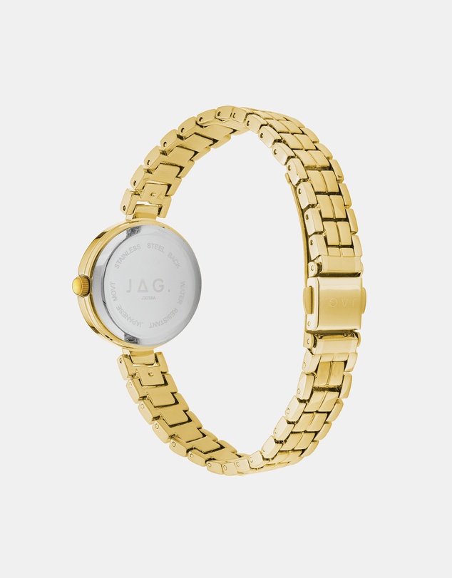 Jag - Kelly Womens Green Dial 27mm Gold Watch
