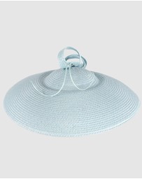 Max Alexander - Saucer Blue Racing Fascinator Hat