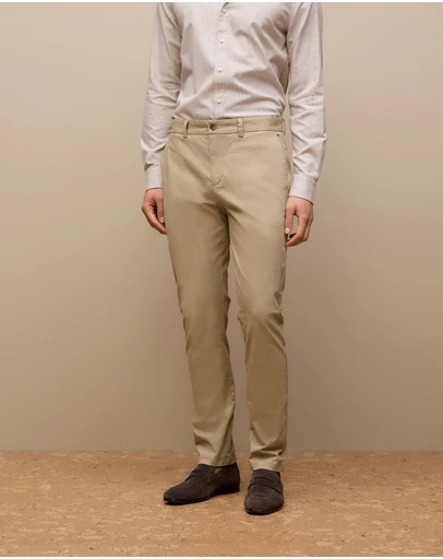 Trenery - Slim Fit Chino Pant in Desert