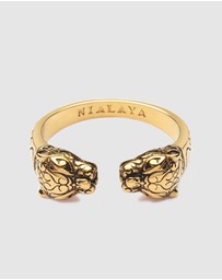 Nialaya Jewellery - Men's Panther Ring