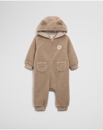 Country Road - Sherpa Hooded Jumpsuit