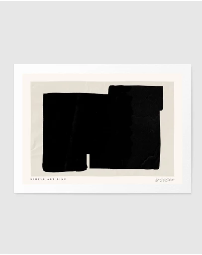 Olive et Oriel - Simple Artline No32 by Treechild Art Print
