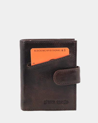 Pierre Cardin - Pierre Cardin Leather Smart Slide Card Holder Tab Wallet