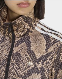 adidas Originals - SATIN SNAKE PRINT FIREBIRD TRACK JACKET Womens