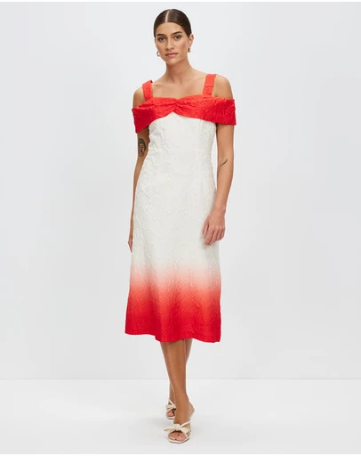 Pink Ruby - Stylish Moves Off Shoulder Dress