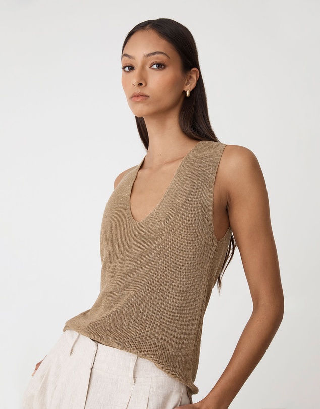 Forcast - Jillian Lyocell Blend Tank