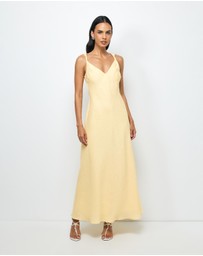 AERE - Alyse Linen Maxi Dress