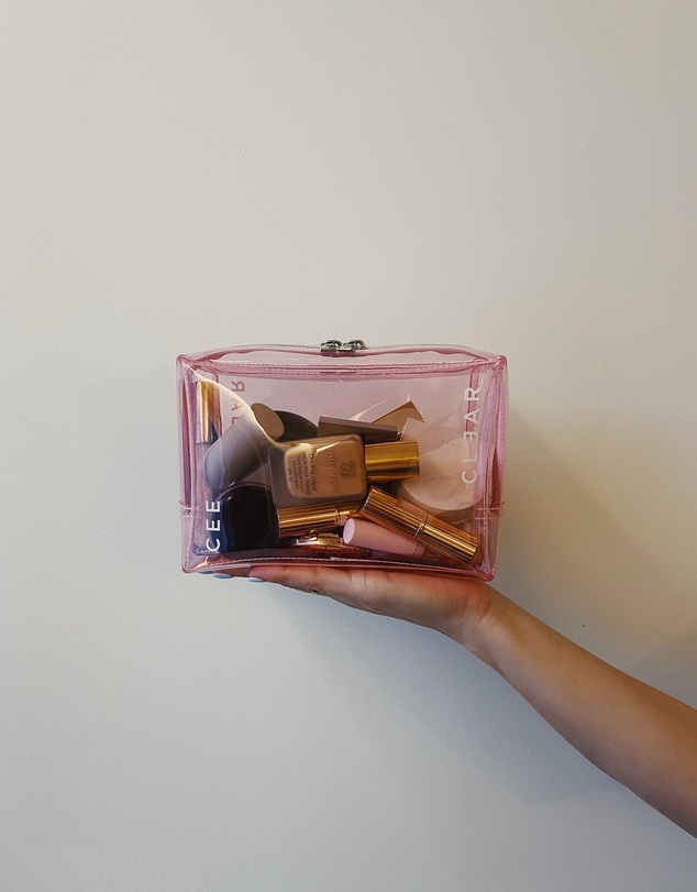 CEE CLEAR - Small Blush Cosmetic Case