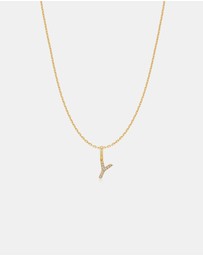 Ania Haie - Ania Haie Gold Letter Y Initial Necklace