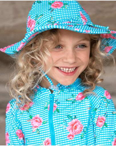 Aqua And White Gingham