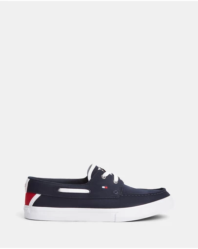 Tommy Hilfiger - Vulcanised Core Canvas Boat Sneakers - Men's