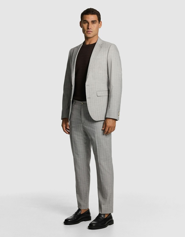yd. - Easton Slim Fit Pinstripe Suit Jacket