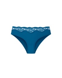 City Chic - Plus size Smooth & Chic Micro 3 Pack Shorty - blue tint teal black