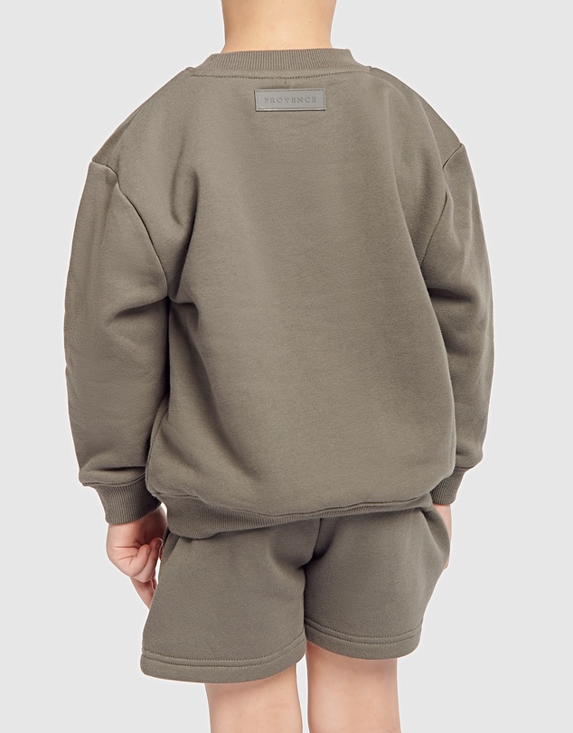 Provence - Crew Neck Sweater and Fleece Short Set
