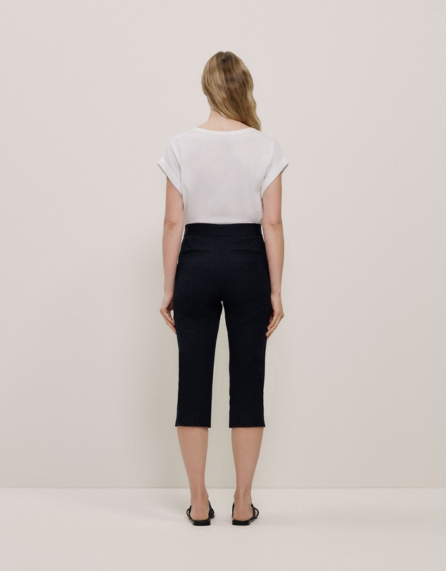 Trenery - Bi-stretch Capri Pant in Black