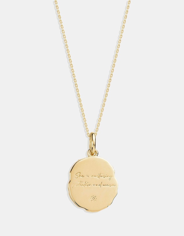 By Charlotte - She Is Cancer Zodiac Necklace