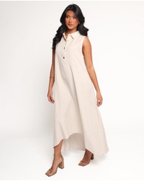 Petal & Pup - Shaw Maxi Dress - Oatmeal