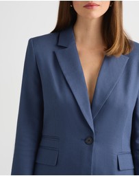 David Lawrence - Chaya Longline Linen Blazer