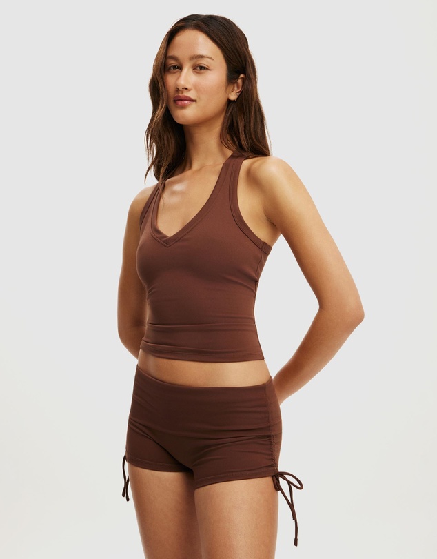 Cotton On Body Active - Ultra Soft Plunge Front Racer Tank