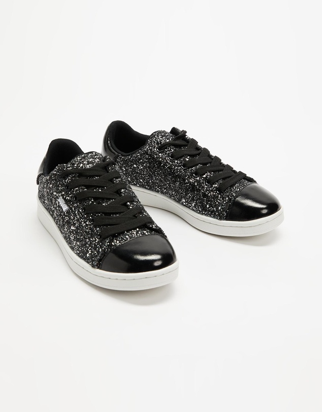 Holster - Starlite Vegan Glitter Sneaker - Black - Women's