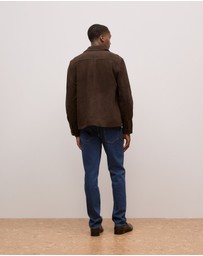 Trenery - Suede Jacket in Coffee Bean