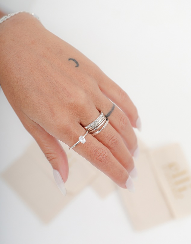 Elli Jewelry - Ultimate Crystal Ring Set in 925 Silver