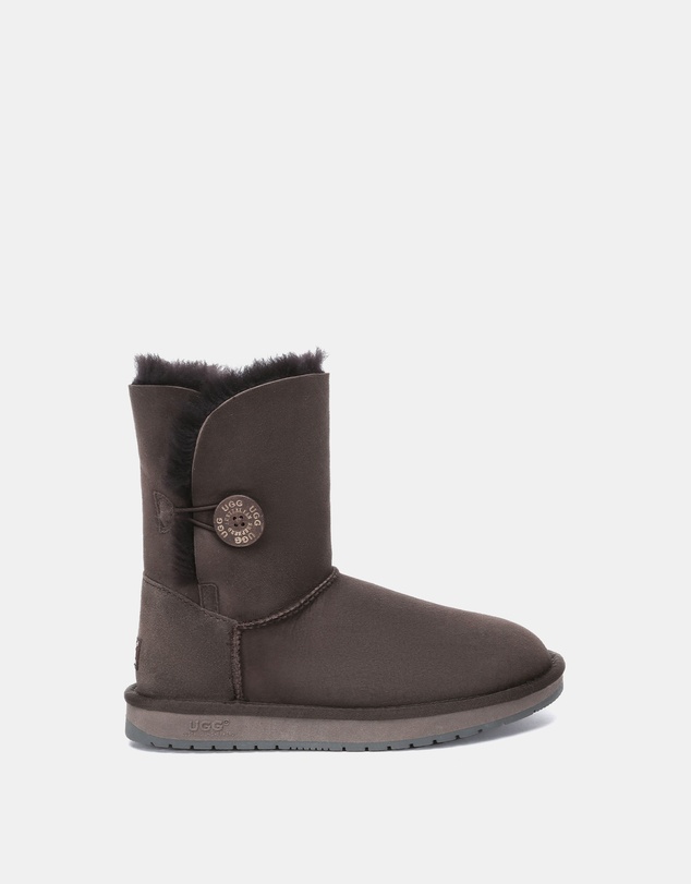 EVERAU - Australian Shepherd Ugg Short Button Sheepskin Upper UGG Boots
