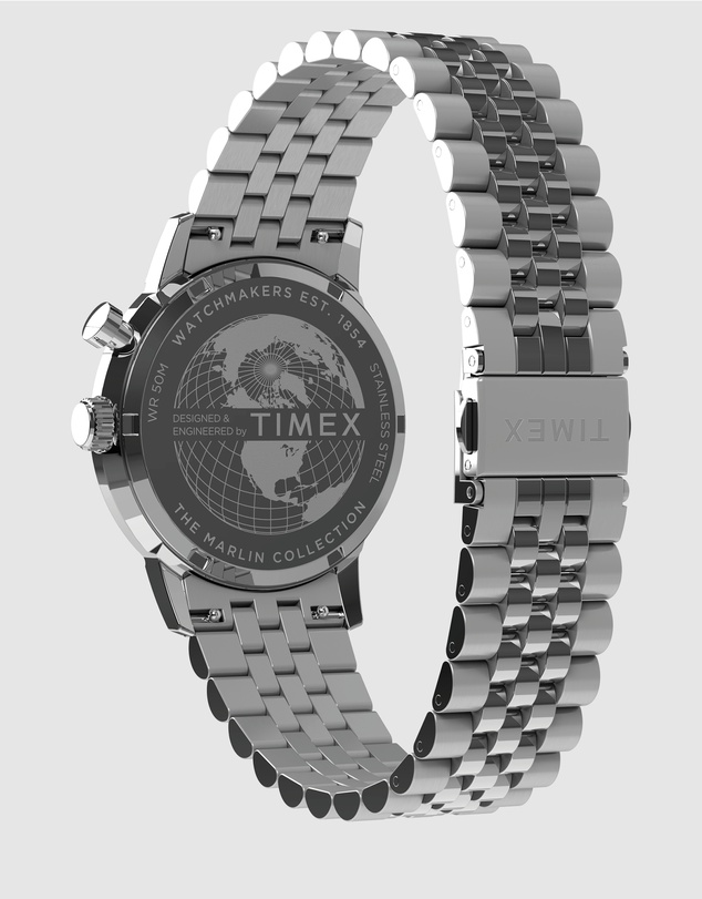 TIMEX - Timex Marlin Moon Phase 40mm Stainless Steel Case and Bracelet