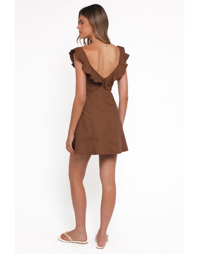 Petal & Pup - Lacey Mini Dress - Brown