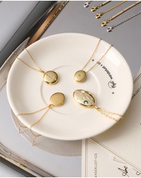 Wanderlust + Co - Falling Star Heirloom Locket Necklace