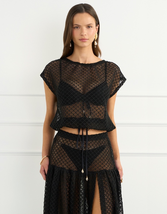 Aqua Blu Australia - Black Vera T-Shirt