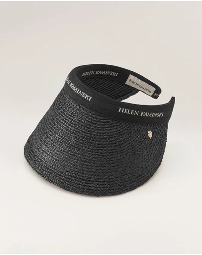 Helen Kaminski - Bianca 12 Raffia Logo Visor