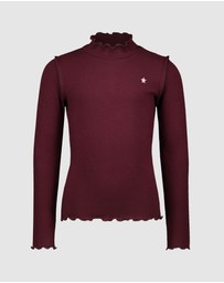 Like FLO - Long Sleeve Rib Turtleneck Tee - Kids-Teens