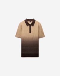 Calibre - Ombre Merino Wool Polo Neutral