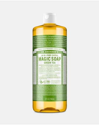 Dr Bronner's - Pure Liquid Castile Soap Green Tea 946ml
