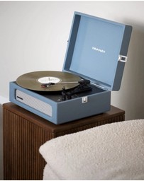 Crosley - Crosley Voyager Bluetooth Portable Turntable - Washed Blue