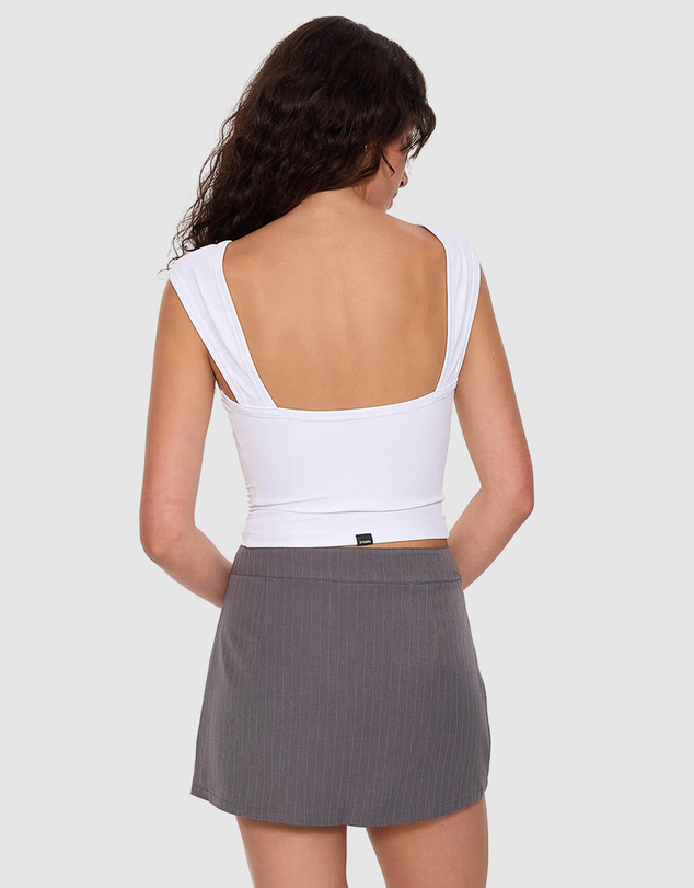 Thrills - Ottoman Cap Sleeve Tee