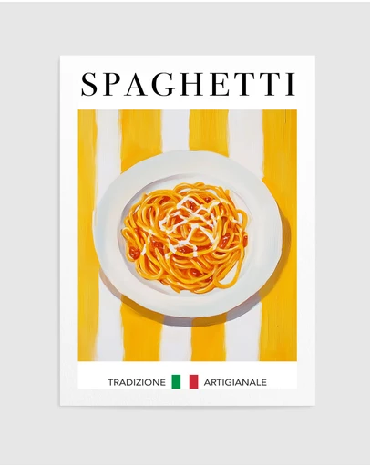 Olive et Oriel - Spaghetti by Andreas Magnusson Art Print