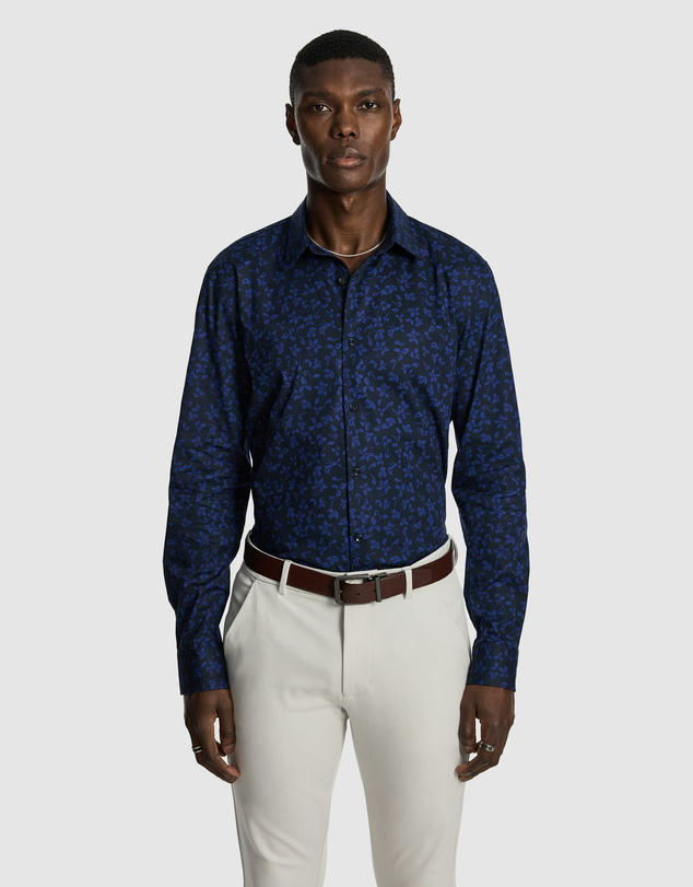 yd. - Linden Slim Floral Shirt