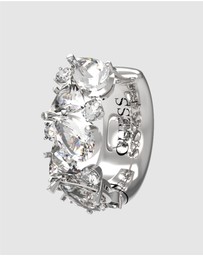 GUESS - Silver-Tone Wonderlights Huggie Earrings