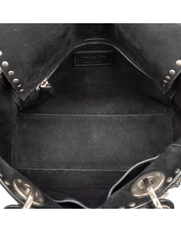 Pre-Loved by Azura Reborn - Pre-Loved Medium Calfskin Cannage Embossed Flower Studded Supple Lady Dior