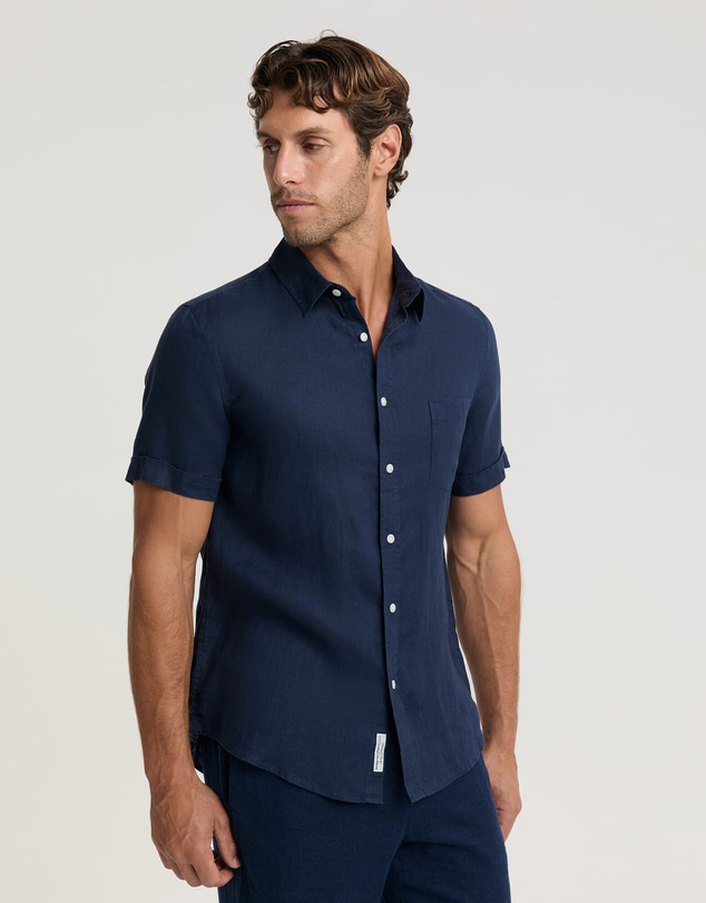 Sportscraft - Short Sleeve Linen Shirt