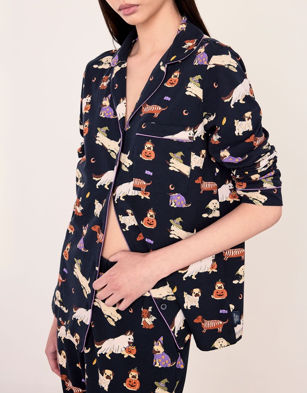 Chelsea Peers - Halloween Dogs Organic Cotton Pyjama Set