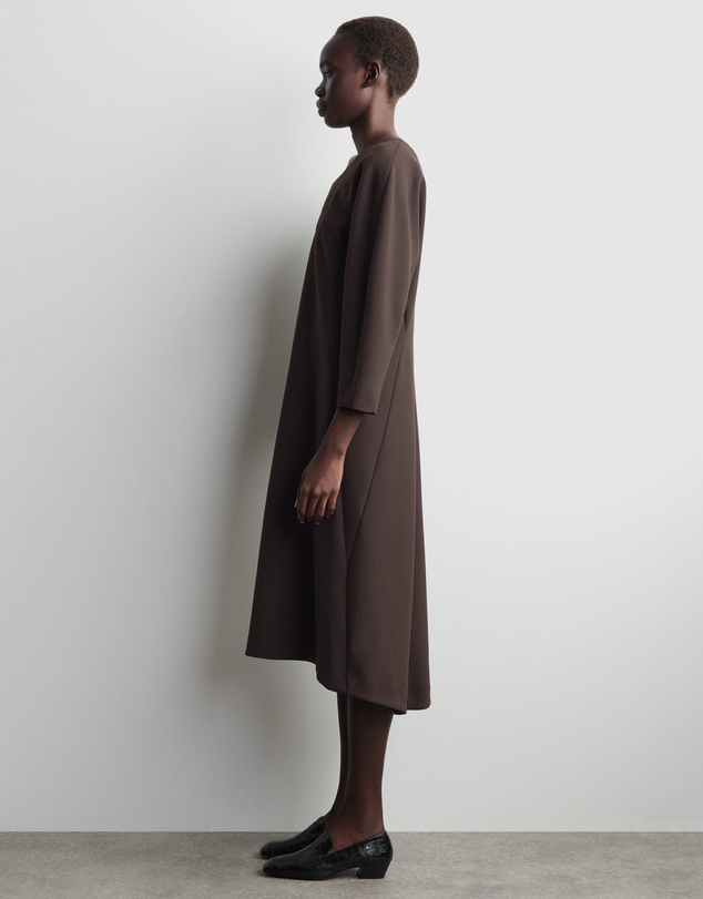 COS - Sculpted Long-Sleeve Midi Dress