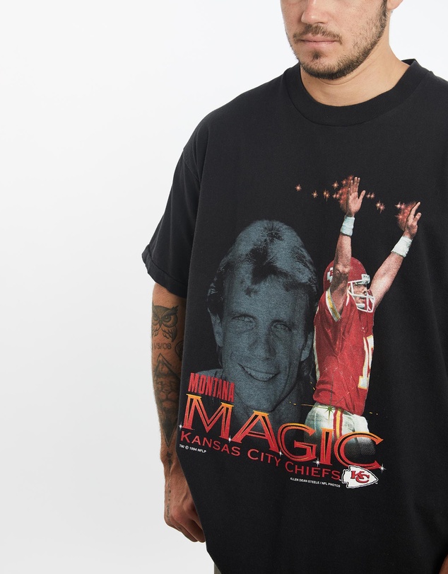 Vintage by The Real Deal - Pre Loved - Vintage 1994 NFL Kansas City Chiefs 'Joe Montana' Tee