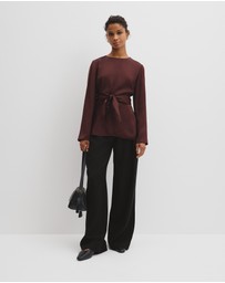 Country Road - Twist Long Sleeve Blouse