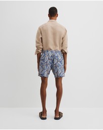 Country Road - Recycled Polyester Paisley Print Swim Short