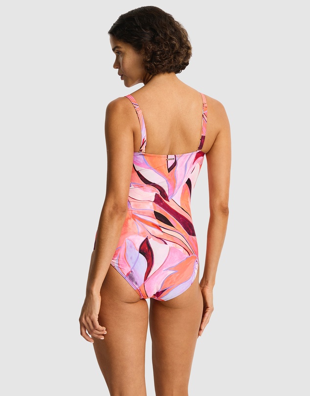 Sea Level Australia - Neon Wave Twist Bandeau One Piece