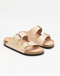 Birkenstock - Arizona Big Buckle Natural Leather Patent - Women's