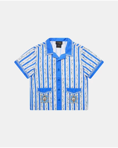Camilla - SS Cabana Shirt - Kids-Teens